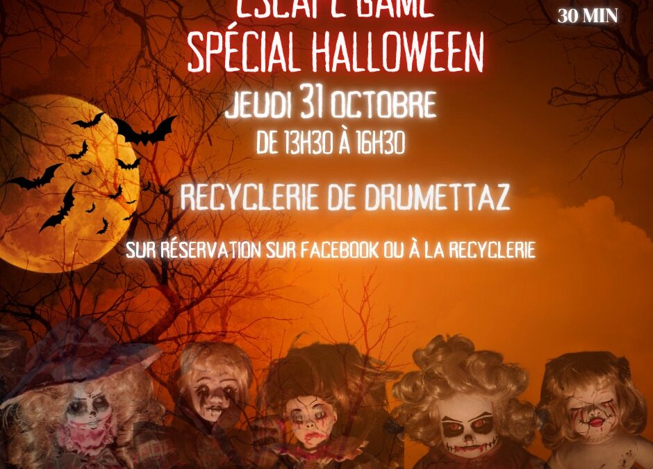 Escape Game spécial Halloween à la Recyclerie de Drumettaz