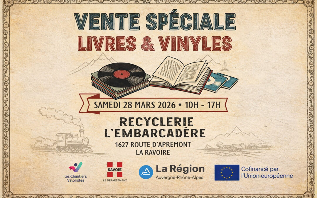 Vente spéciale livres & vinyles à la recyclerie : une journée pour chiner autrement